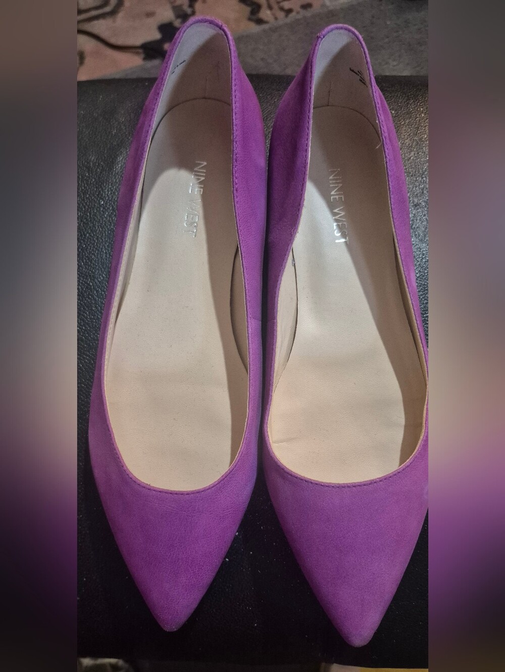 Nine West Magenta Pointed-Toe Flats